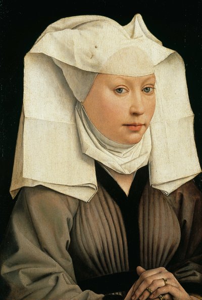 Porträt einer Frau mit geflügelter Haube von Rogier van der Weyden